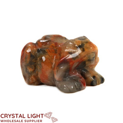 Crazy Lace Agate Frog