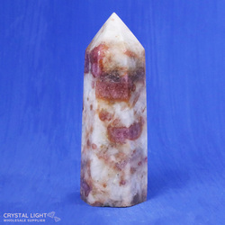 Single Point Listings: Quartz with Pink Tourmaline Polished Point