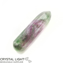 Wand Single Listings: Fluorite Faceted Short Wand