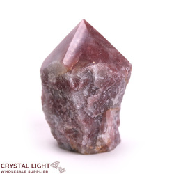 Strawberry Quartz Cut Base Point