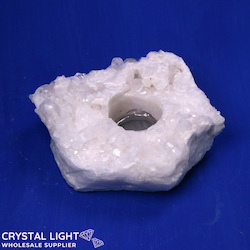 Quartz Cluster Candle Holder