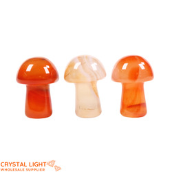 Orange Agate Mini Mushroom