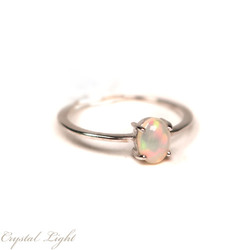 Sterling Silver Rings: Ethiopian Opal Ring