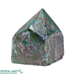 Shattuckite with Malachite Cut Base Point