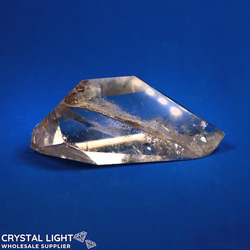 Faceted Shapes: Lodolite Quartz Faceted Shape