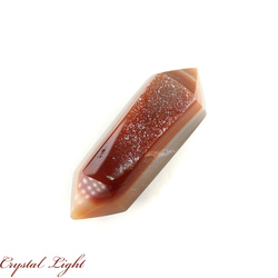 Double Terminated Polished Points: Agate Druse DT Point