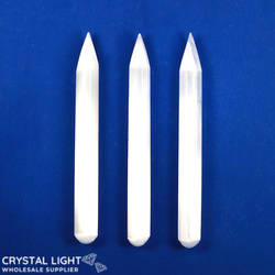 Selenite Point Wand