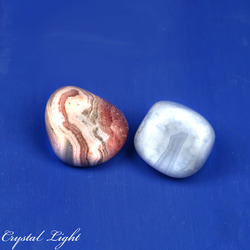 Tumble Lots: Blue Lace Agate & Rhodochrosite Lot