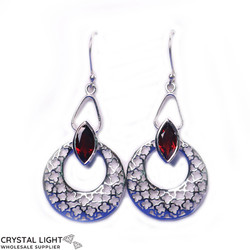 Red Garnet Arabesque Earrings