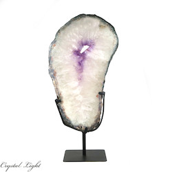 Amethyst Druse Ring on Stand