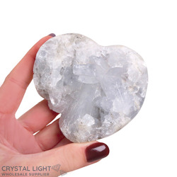 Single Druse Pieces: Celestite Heart