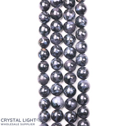 8mm Bead: Indigo Gabbro Beads 8mm