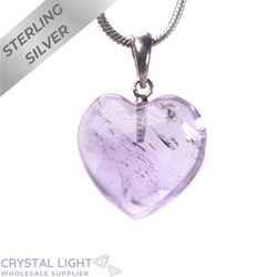 Heart Pendant: Amethyst Mini Heart Pendant