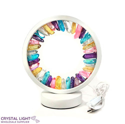 Aura Quartz Portal Lamp - Rainbow