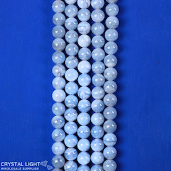 6mm Bead: Blue Lace Agate Beads 6mm