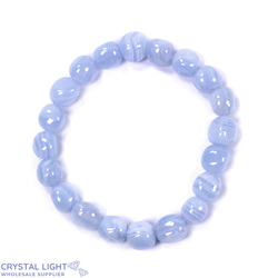 Blue Lace Agate Tumble Bracelet