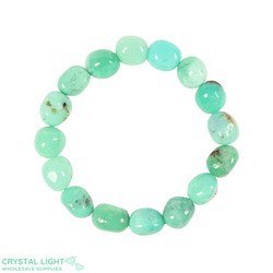 Tumble Bead Bracelets: Chrysoprase Tumble Bracelet