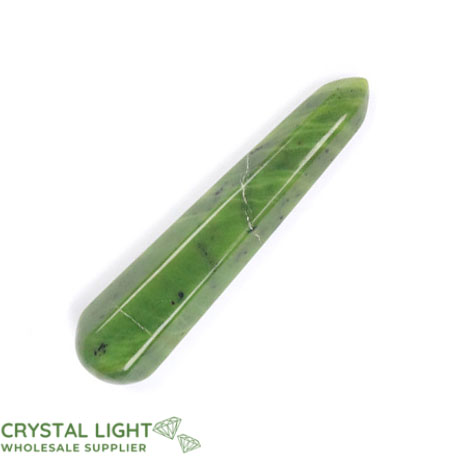 Wand Single Listings: BC Jade Semi-Faceted Wand (Single)