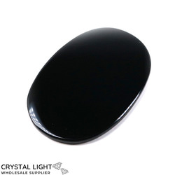 Black Obsidian Mirror/ Oval