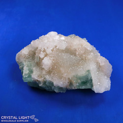 Green Fluorite with Quartz Specimen
