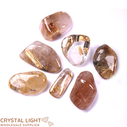 Tumble Lots: Golden Rutilated Quartz A-Grade Tumble Lot
