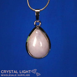 Miscellaneous Pendants: Quartz Teardrop Pendant with Frame