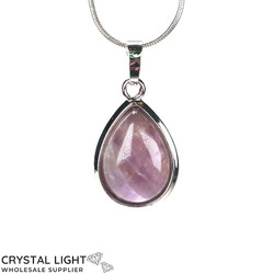 Miscellaneous Pendants: Amethyst Teardrop Pendant with Frame