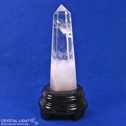 Display Pieces on Stand: Clear Quartz Point on Stand