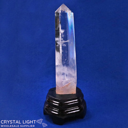 Display Pieces on Stand: Clear Quartz Point on Stand