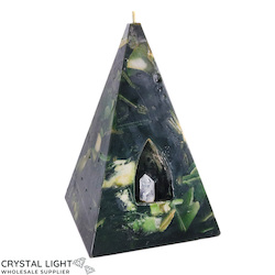Seraphinite&nbsp;Pyramid Candle Large