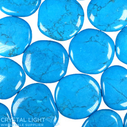 Blue Howlite Flatstone