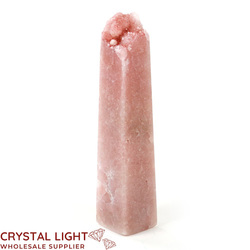 Pink Amethyst Druse-tip Point