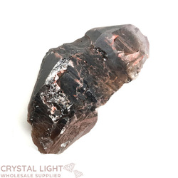 Elestial Crystal: Red Capped Smokey Elestial