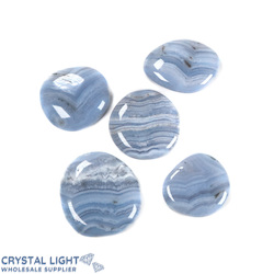 Blue Lace Agate Flatstone Lot