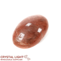 Soapstones & Palmstones Single Listings: Peach Moonstone Palmstone (Large)