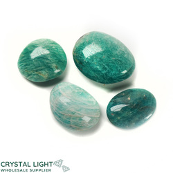 Soapstones & Palmstone Lots: Amazonite Large Tumble Lot