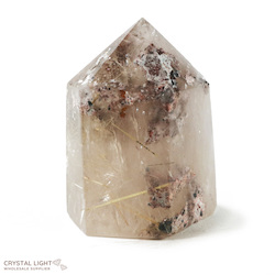 Rutilated Lodolite Point