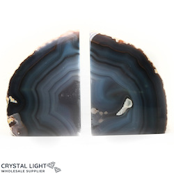 Agate Bookends