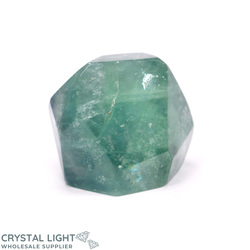 Green Fluorite Faceted Shape