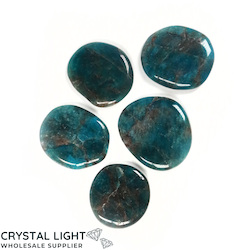 Flatstone Individuals and Lots: Blue Apatite Mini Flatstone Lot
