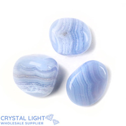 Tumble Lots: Blue Lace Agate Tumble Lot (A-Grade)