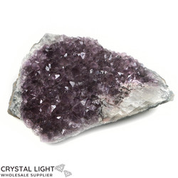 Amethyst Druse with Calcite