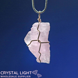 Raw Stone Pendants: Kunzite Pendant