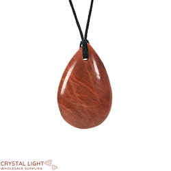 Necklaces: Peach Moonstone Drop Necklace