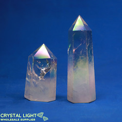 Polished Point Lots: Aura Quartz Point Lot