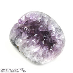 Single Druse Pieces: Amethyst Semi Polished Druse
