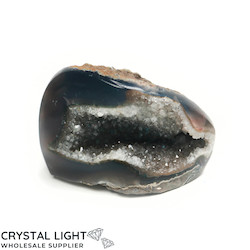 Single Druse Pieces: Agate Semi Polished Druse