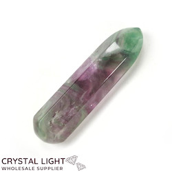 Fluorite Faceted Short Wand