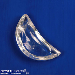 Bowls, Plates & Dishes: Clear Quartz Crescent Dish (Single)