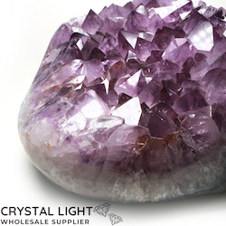 Single Druse Pieces: Amethyst Polished Druse